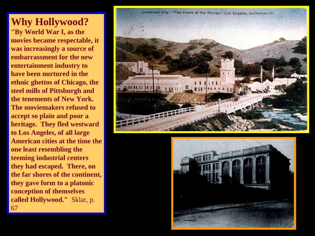 Slide 1 of 1: Why Hollywood